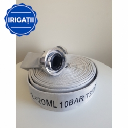 Furtun pompieri, Tip C, 12bar, rola 20ml, cu racorduri legate