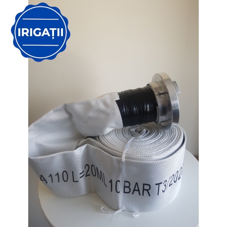 Furtun irigatii Tip A, 10bar, rola 20ml, cu racorduri legate